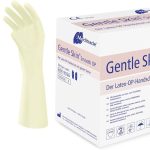 Švelnios odos lygios OP latekso chirurginės pirštinės